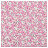 roze kawaï - patroon stof (Swatch)