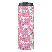 roze kawaï - patroon thermosbeker (Achterkant)