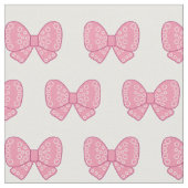 roze kawaii - bogen tegen witte achtergrond stof (Close Up)