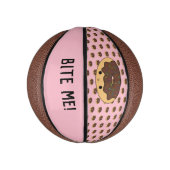 Roze Kawaii Cute Chocolate Donut Rainbow Sprinkles Basketbal (Verticaal)