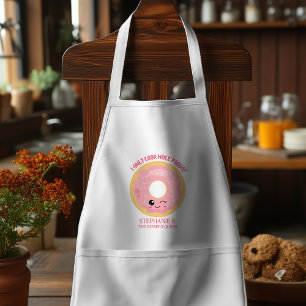 Roze Kawaii donuts only Cook Hole Foods Standaard Schort