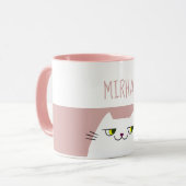 Roze Kawaii Kat Mok (Voorkant links)