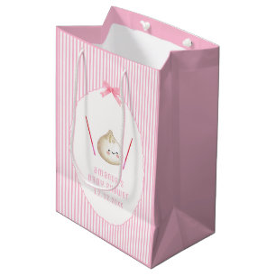 Roze Kawaii Meisje Boog Aziatische Dumpling Baby S Medium Cadeauzakje