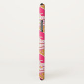 Roze Kawaii-patroon met aardbeienijs Case-Mate iPhone Case (Achterkant / rechts)