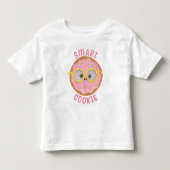 Roze Kawaii Slimme Koek Kinder Shirts (Voorkant)