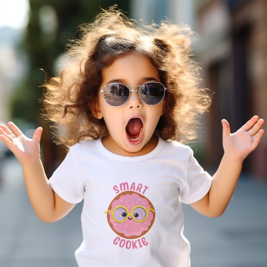Roze Kawaii Slimme Koek Kinder Shirts