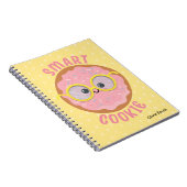 Roze Kawaii Smart Cookie Notitieboek (Rechterzijde)