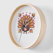 roze kawaii Thanksgiving kalkoen Classic T-Shirt (Hoek)