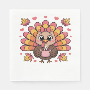 roze kawaii thanksgiving kalkoen Classic T-Shirt Servet