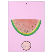 Roze Kawaii Watermeloen Klembord (Achterkant)