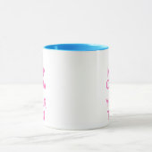 Roze Keep Calm mok sjabloon ontwerp | Aanpasbaar (Midden)