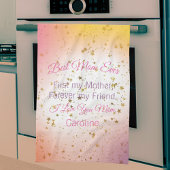 Roze Keepsake Beste moeder ooit Sjabloon Moederdag Theedoek