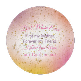 Roze Keepsake Quote Elegante Moderne Moederdag Snijplank