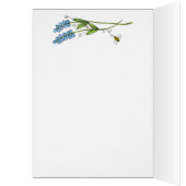 Roze Kegelbloem Blank Note Kaart (Binnen (Links))