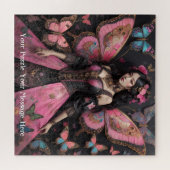 Roze Keizerin van de Vlinderwereld Legpuzzel (Horizontaal)