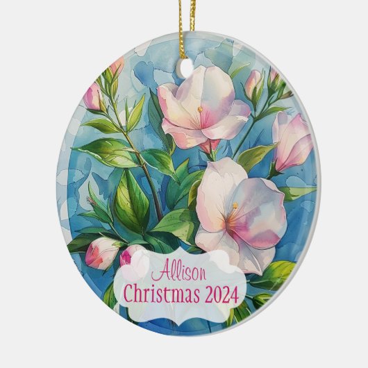Roze Keramisch Ornament (Links)