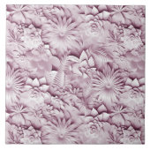 Roze keramische keramische tegels tegeltje (Voorkant)