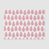 Roze keramische kerstbomen, papier voor weefselpro (Voorkant)