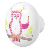 Roze keramische knol voor chevron-onderwijzer keramische knop (Rechts)