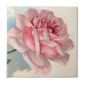 Roze  keramische Tegel Tegeltje (Voorkant)