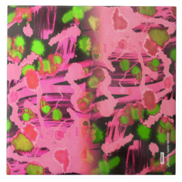 Roze keramische Tegel Tegeltje