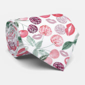 Roze kerbes, stijlvolle stropdas (Opgerold)