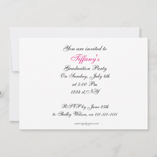 roze kerkgenootschap Uitnodiging (Achterkant)