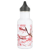 Roze kerry blossom bloemen waterverf Sakura Waterfles (Links)