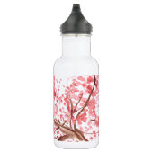 Roze kerry blossom bloemen waterverf Sakura Waterfles (Rechts)