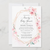 Roze kerry Blossom Geometric Drive by Shower Kaart (Voorkant)