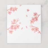 roze kerry blossom place card plaatskaartje (Buitenkant ongevouwen)