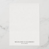 Roze kerry blossom romantische bruiloft Sla datum Folie Uitnodiging (Achterkant)