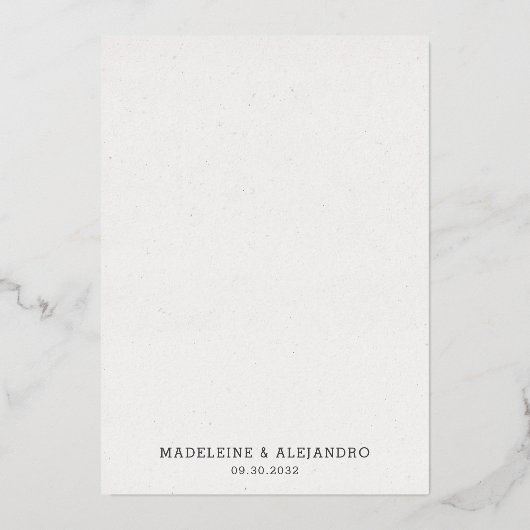 Roze kerry blossom romantische bruiloft Sla datum Folie Uitnodiging (Achterkant)