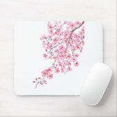 roze kerry blossom waterverf 2020 muismat (Met muis)