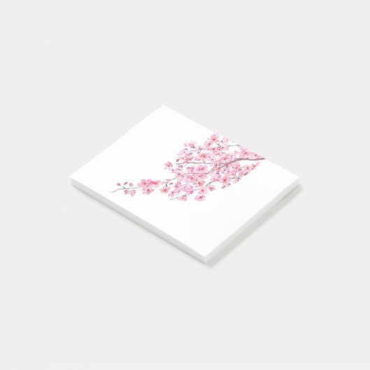 roze kerry blossom waterverf 2020 post-it® notes (Schuin)