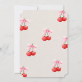 roze kers bruiloft showercollectie kaart (Achterkant)