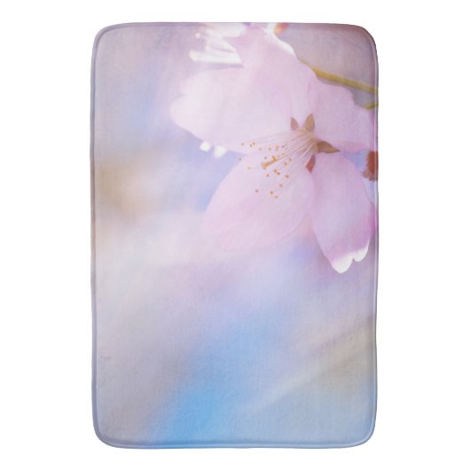 Roze kersbloesem badmat (Voorkant Verticaal)