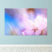 Roze kersbloesem canvas afdruk (Insitu (Houten vloer))