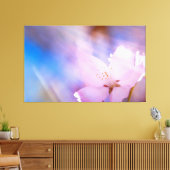 Roze kersbloesem canvas afdruk (Insitu (Woonkamer))
