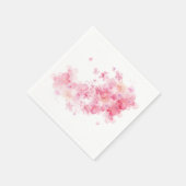 Roze kersbloesem servet (Hoek)