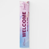 Roze kersbloesem spandoek (Verticaal)