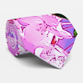 Roze kersbloesem stropdas (Opgerold)