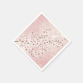 Roze Kersbloesem Vintage Servet (Hoek)