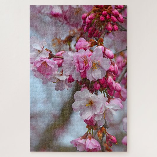 Roze kersbloesems legpuzzel (Verticaal)