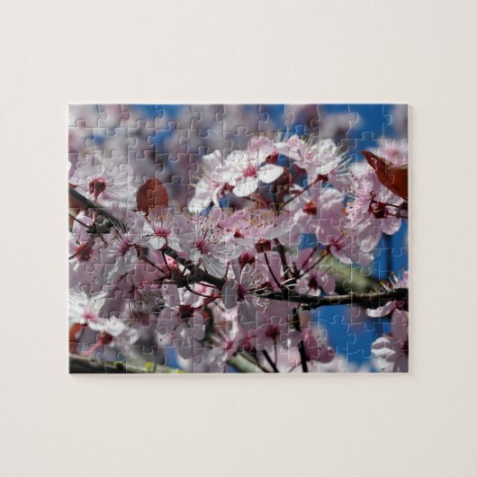 Roze kersbloesems legpuzzel (Horizontaal)