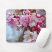 Roze kersbloesems muismat (Met muis)