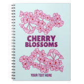 Roze kersbloesems notitieboek (Voorkant)