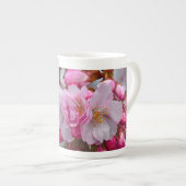Roze kersbloesems porselein kop (Voorkant rechts)