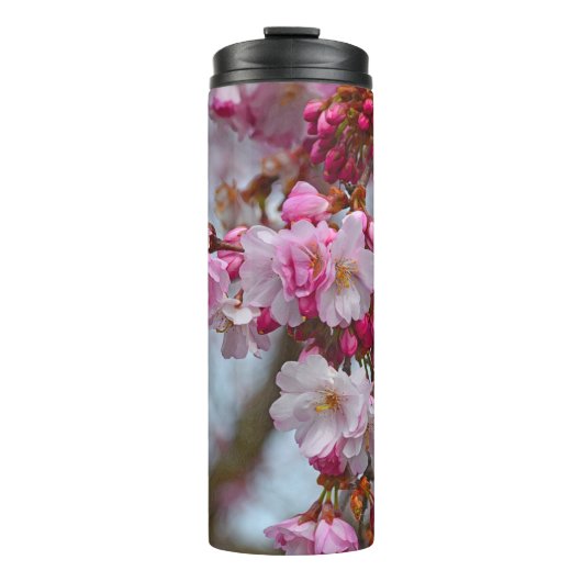 Roze kersbloesems thermosbeker (Voorkant)