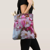 Roze kersbloesems tote bag (Dichtbij)